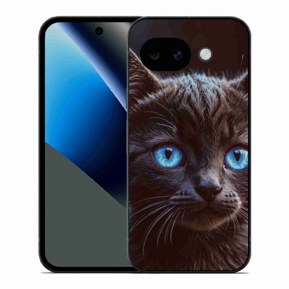 Zselés borítás mmCase a Google Pixel 10a számára - fekete cica 2