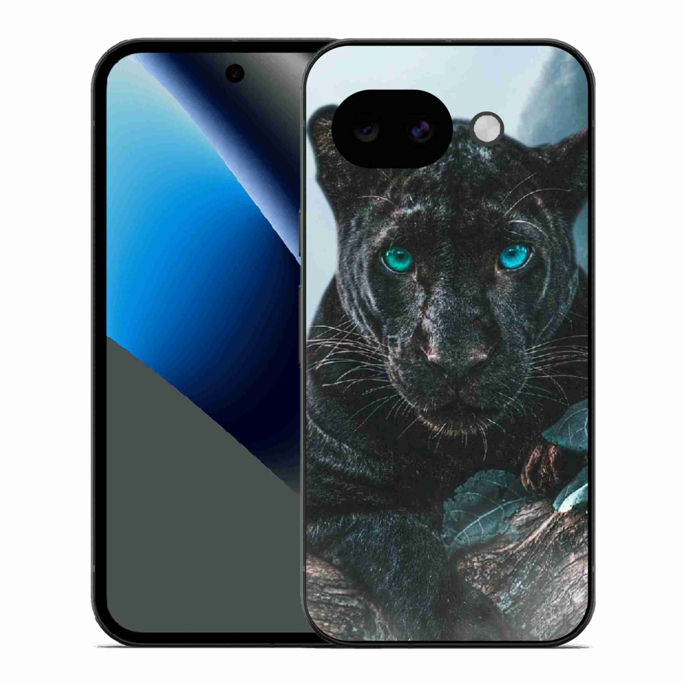 Zselés borítás mmCase a Google Pixel 10a készülékhez - fekete párduc