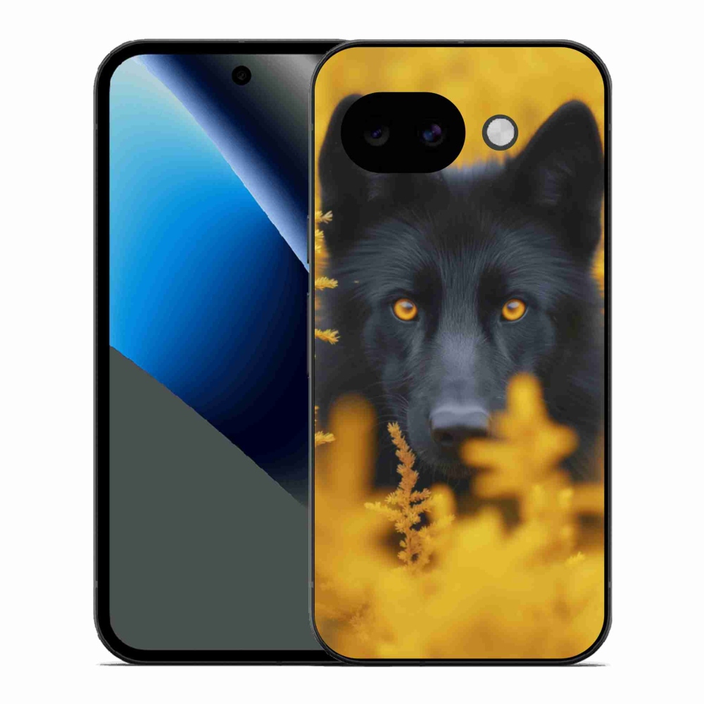 Zselés borítás mmCase a Google Pixel 10a számára - fekete farkas 2