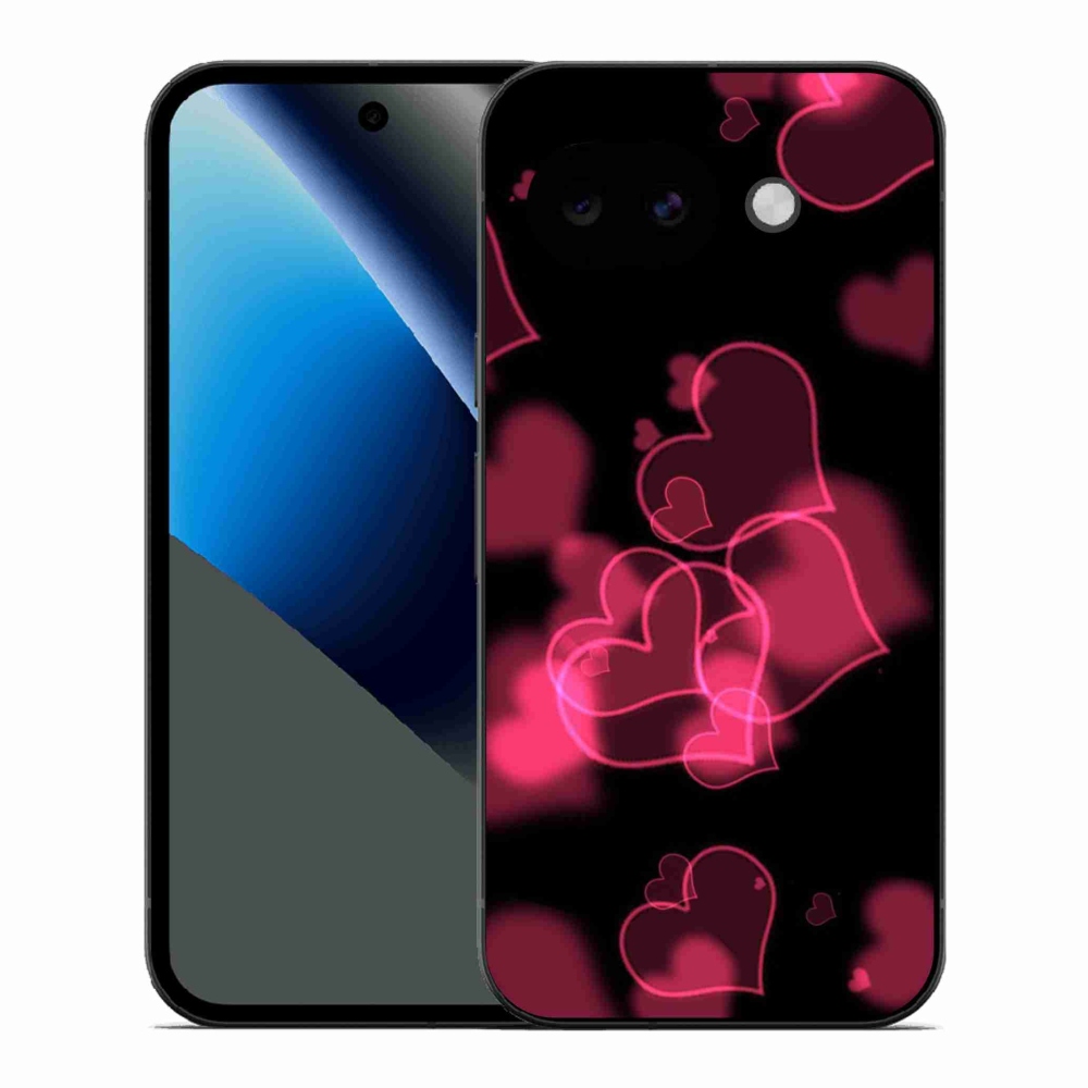 Gél védőhuzat mmCase a Google Pixel 10a készülékhez - piros szívek