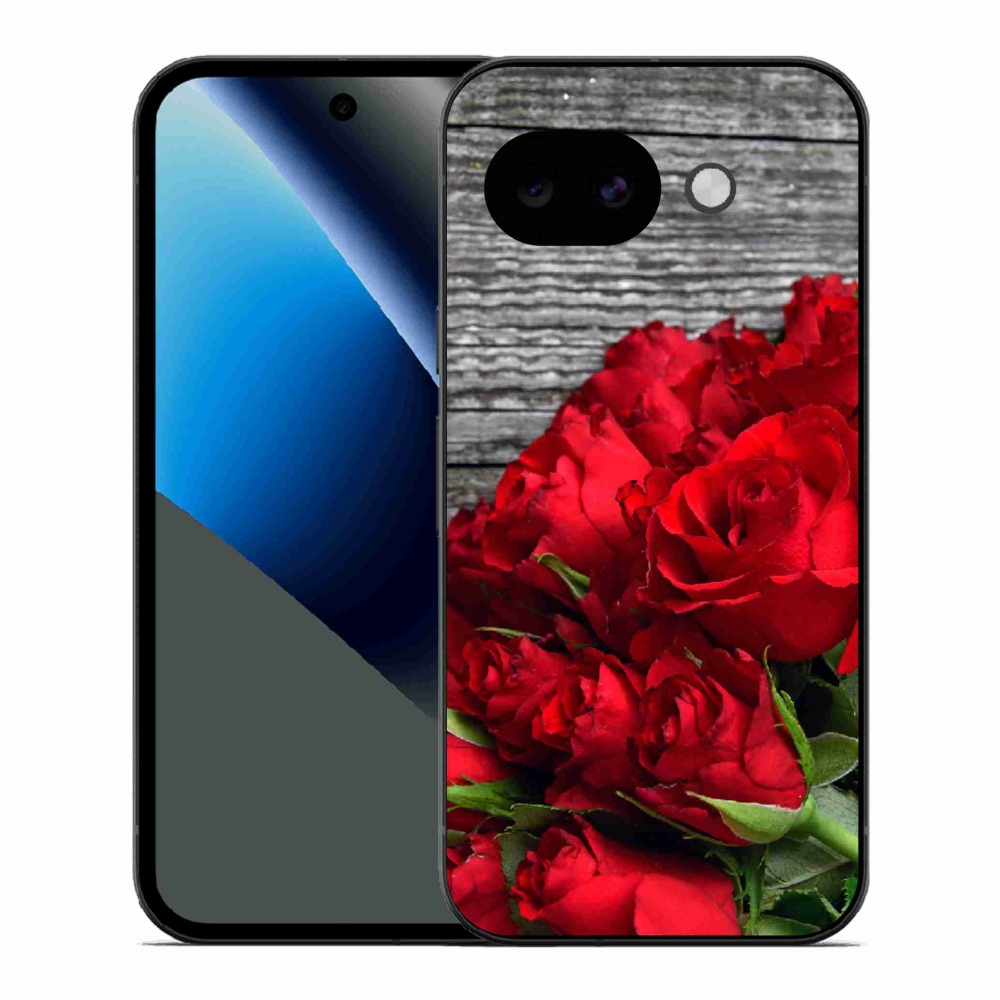 Gél borítás mmCase a Google Pixel 10a készülékhez - piros rózsa