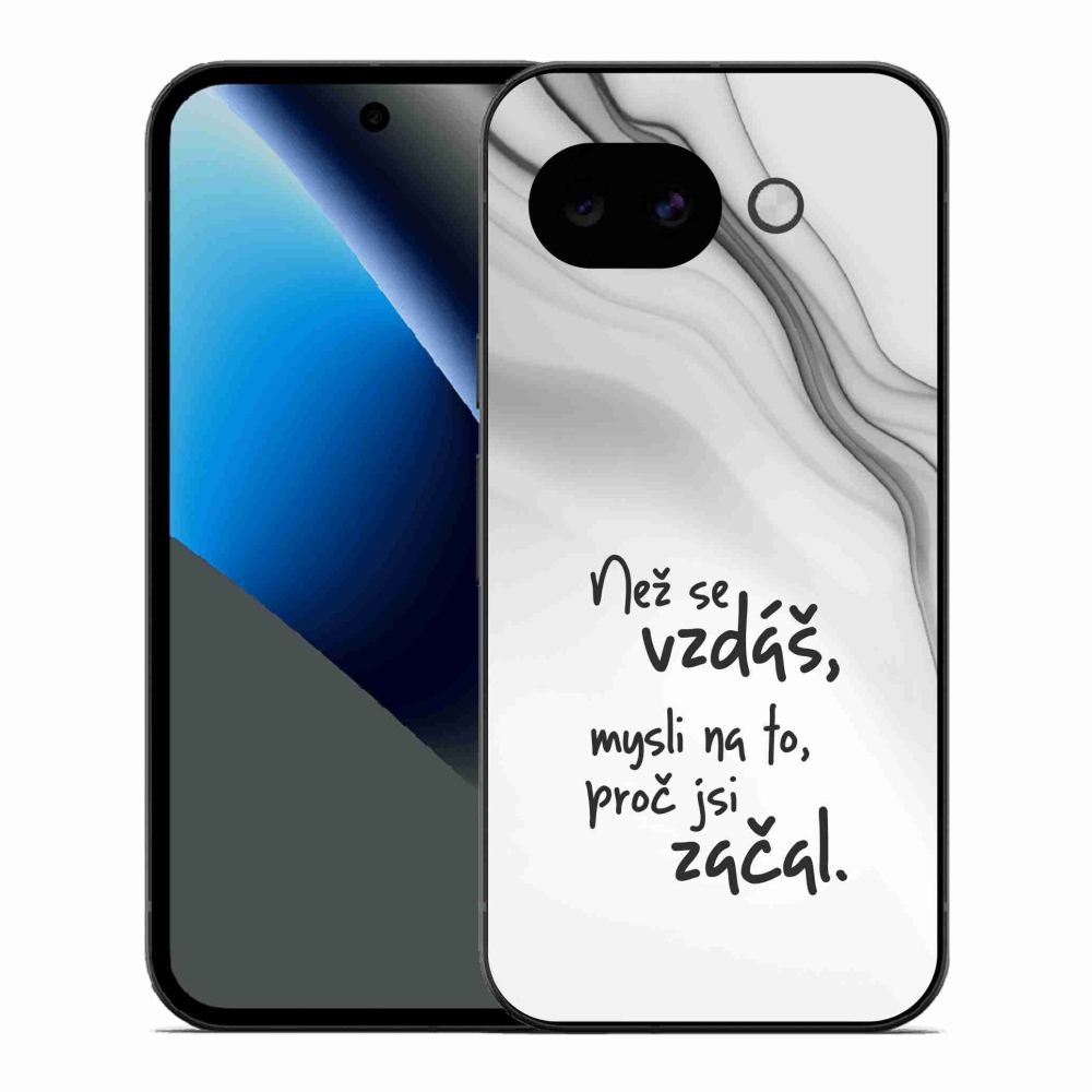 Gél borítás mmCase a Google Pixel 10a - Idézet 2 fehér háttérrel