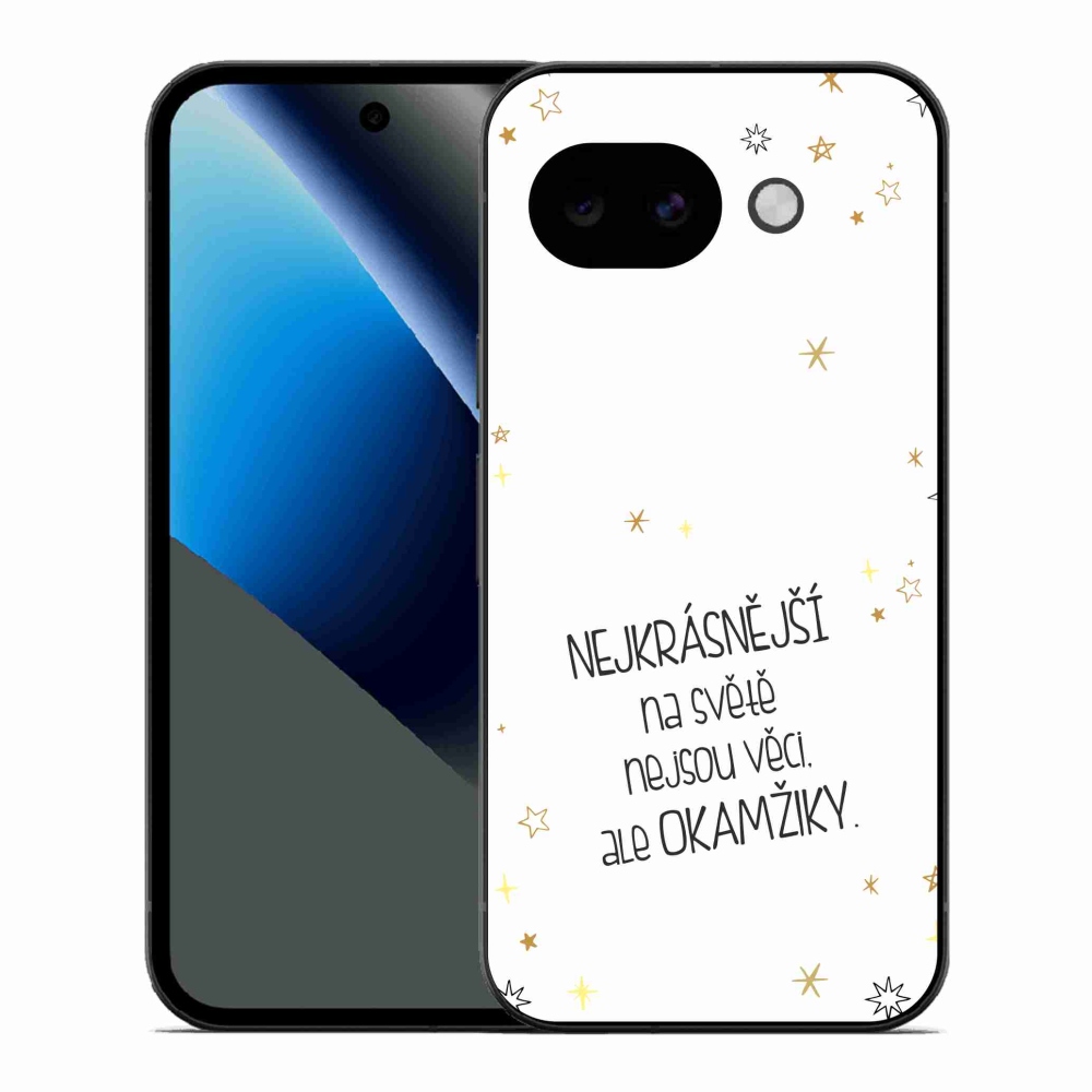 Gél borítás mmCase a Google Pixel 10a - Idézet 4 fehér háttérrel