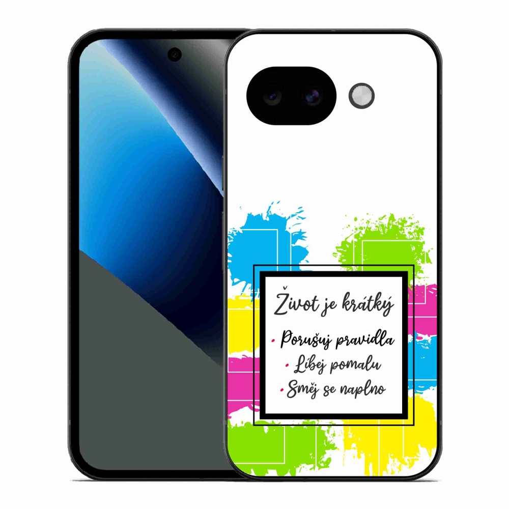 Gél borítás mmCase a Google Pixel 10a - Idézet 5 fehér háttérrel