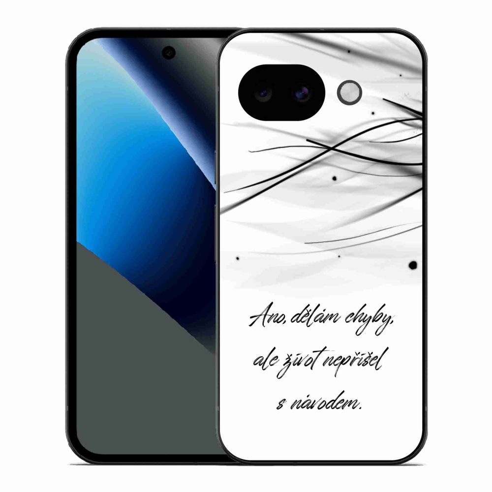 Gél borítás mmCase a Google Pixel 10a készülékhez - idézem fehér háttér