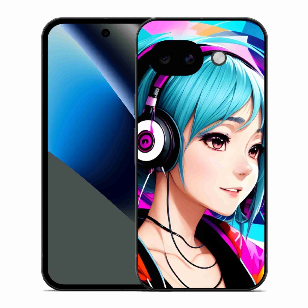 Gél borítás mmCase a Google Pixel 10a - lány fejhallgatóval
