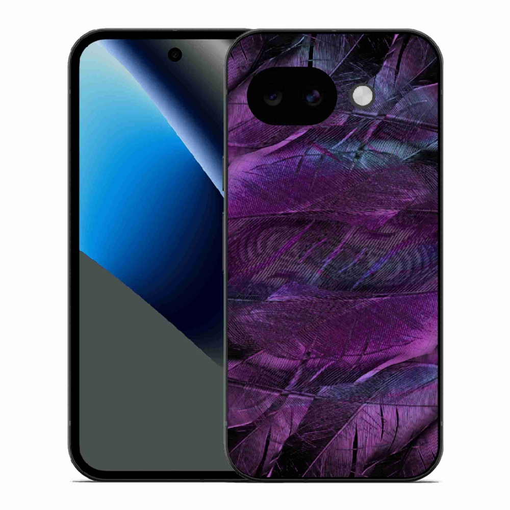 Gél védőhuzat mmCase a Google Pixel 10a készülékhez - lila tollak