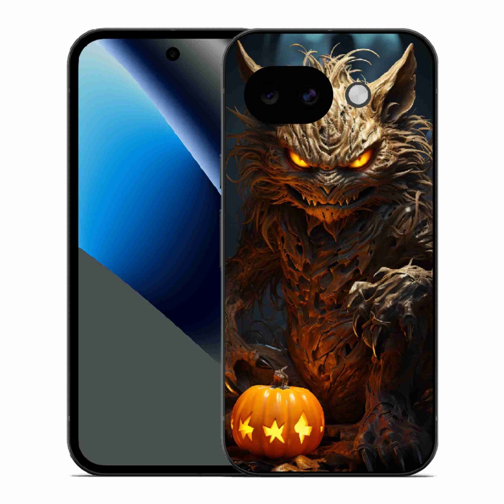 Zselés borítás mmCase a Google Pixel 10a készülékhez - Halloween szörnyeteg
