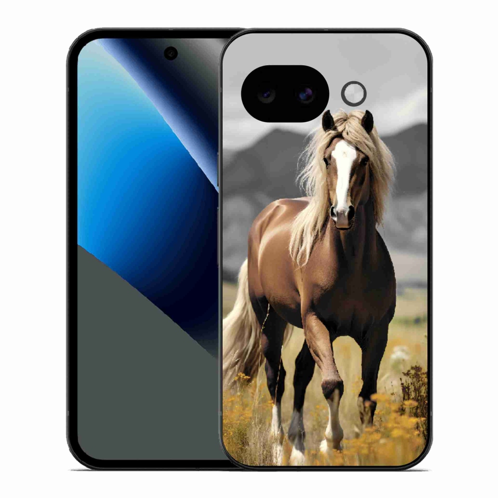 Zselés borítás mmCase a Google Pixel 10a számára - barna ló 1