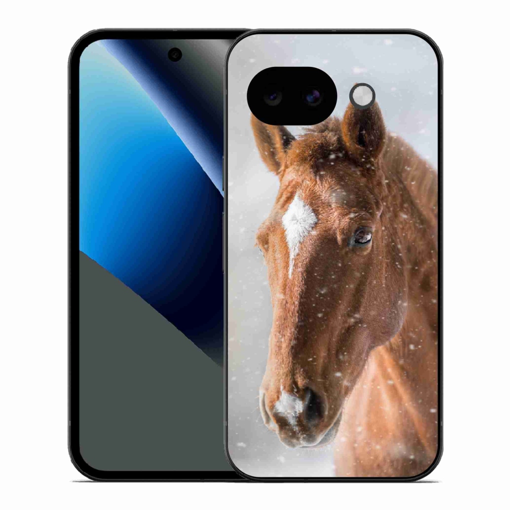 Zselés borítás mmCase a Google Pixel 10a számára - barna ló 2