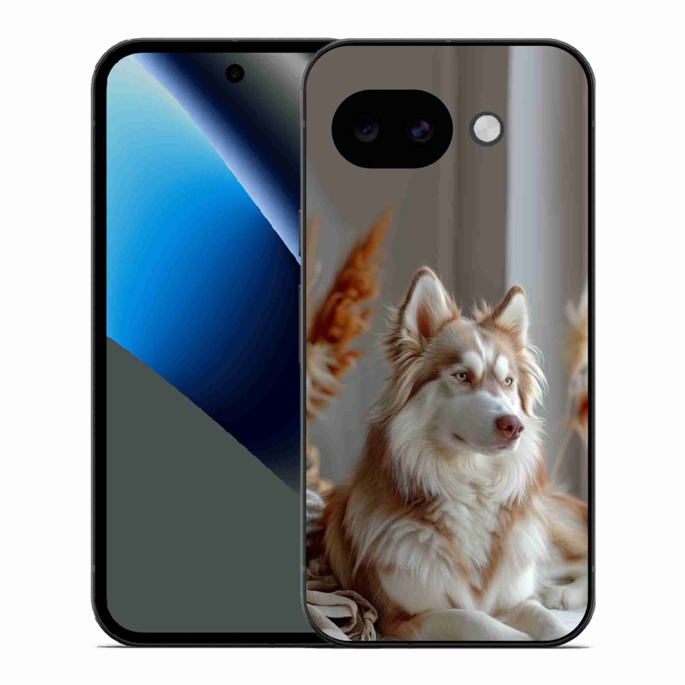 Zselés borítás mmCase a Google Pixel 10a számára - csendes szibériai husky