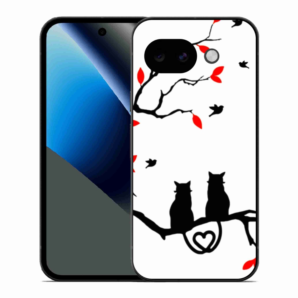 Gél borítás mmCase a Google Pixel 10a számára - macska szeretet