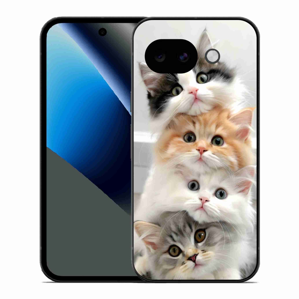 Zselés borítás mmCase a Google Pixel 10a számára - cat gang
