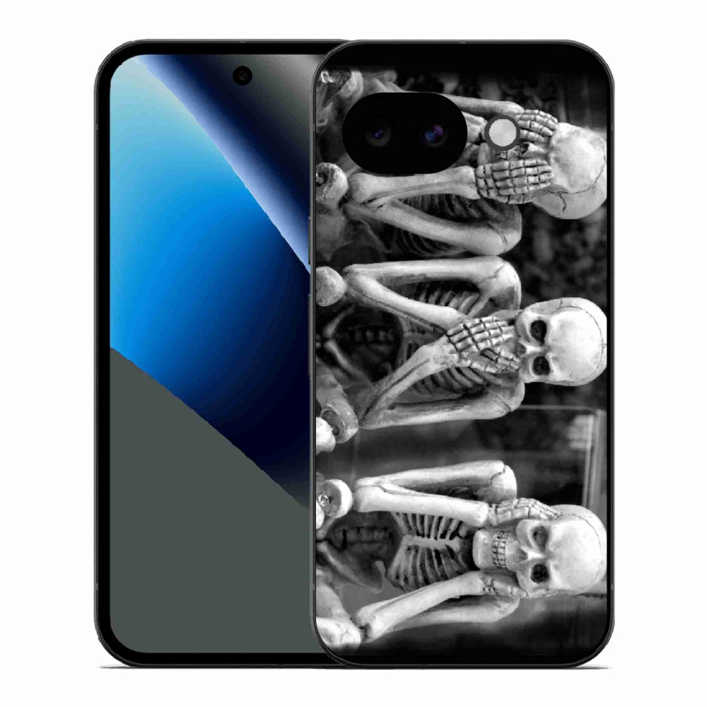 Gél borítás mmCase a Google Pixel 10a számára - csontvázak
