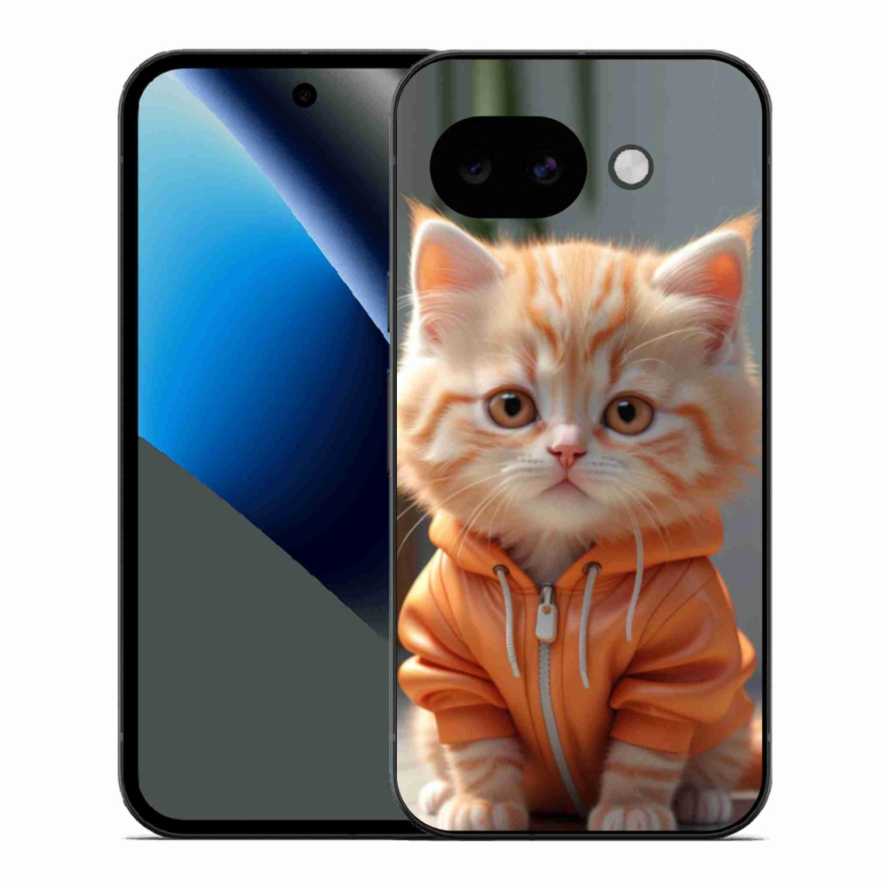 Gél borítás mmCase a Google Pixel 10a számára - cica egy melegítőben