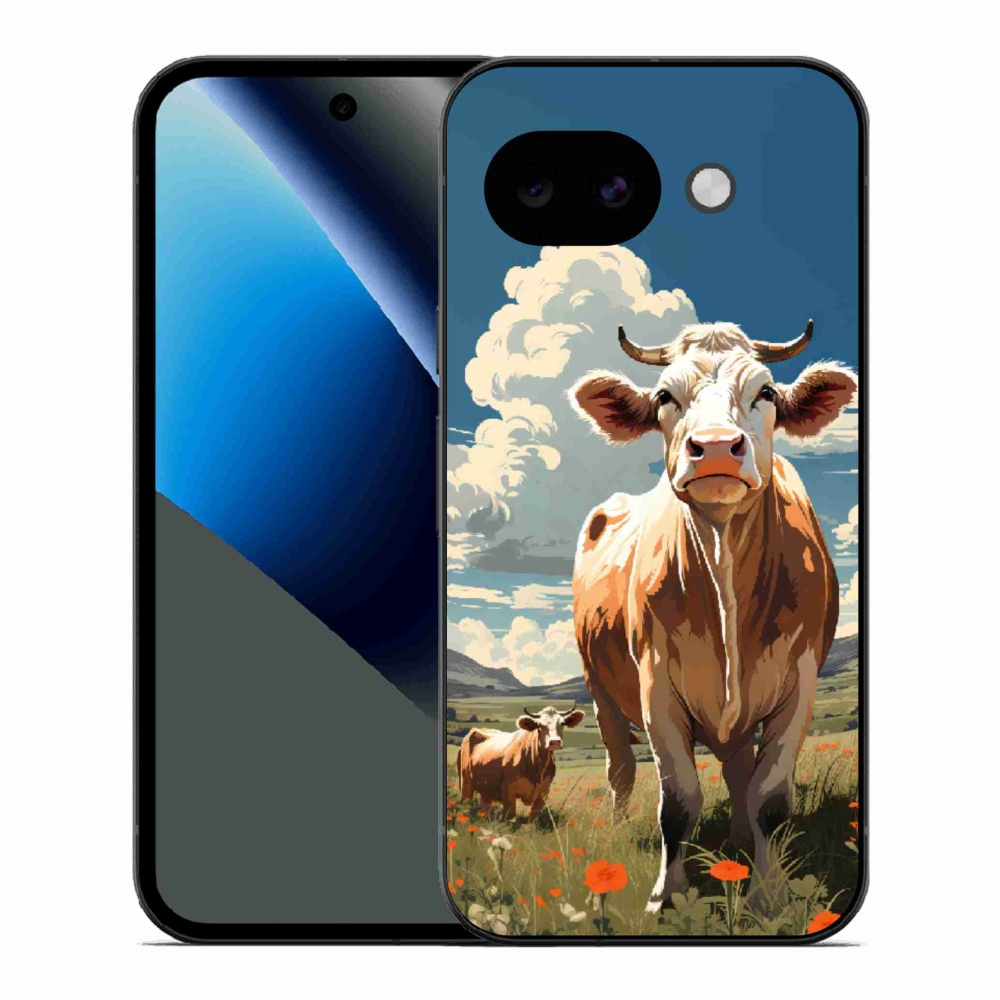 Gél borítás mmCase a Google Pixel 10a számára - tehenek a réten