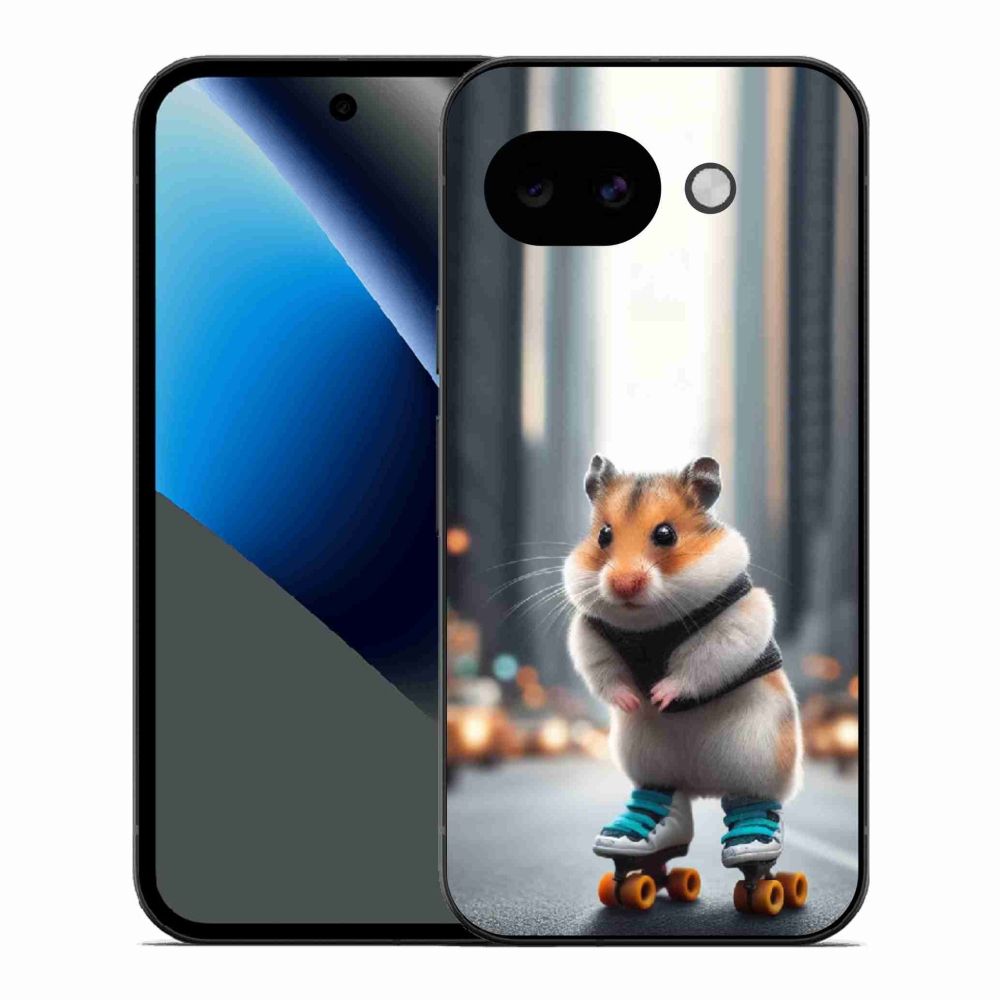 Gél borítás mmCase a Google Pixel 10a számára - hörcsög a korcsolyán