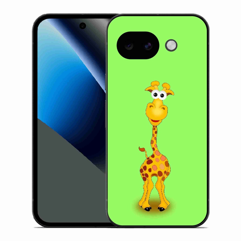 Gél borítás mmCase a Google Pixel 10a számára - rajzfilm zsiráf