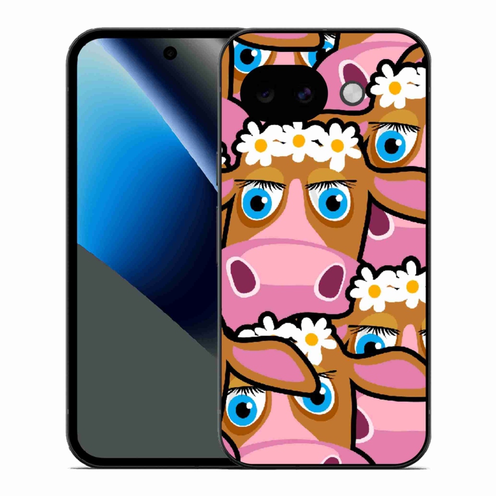 Gél borítás mmCase a Google Pixel 10a készülékhez - rajzfilmtehenek