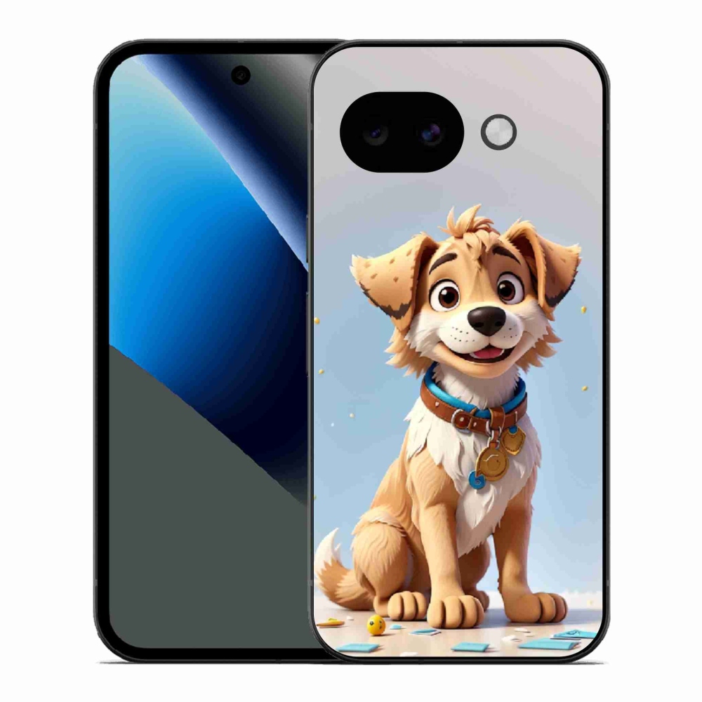 Gél borítás mmCase a Google Pixel 10a számára - rajzfilm kiskutya