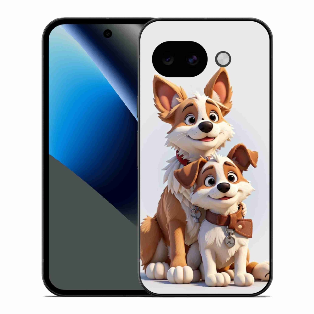 Gél borítás mmCase a Google Pixel 10a számára - kutyák rajzolása