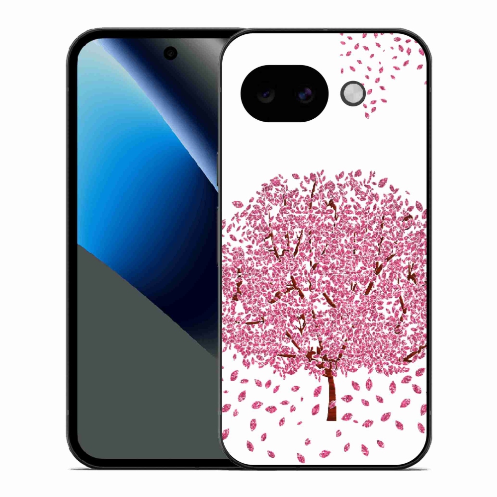 Gél borítás mmCase a Google Pixel 10a számára - rajzfilmfa levelekkel