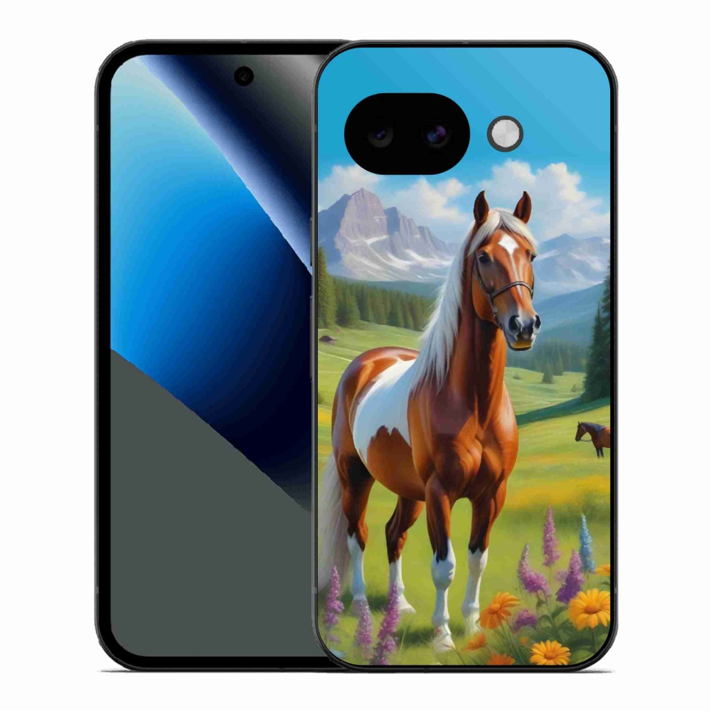 Zselés borítás mmCase a Google Pixel 10a számára - ló a réten