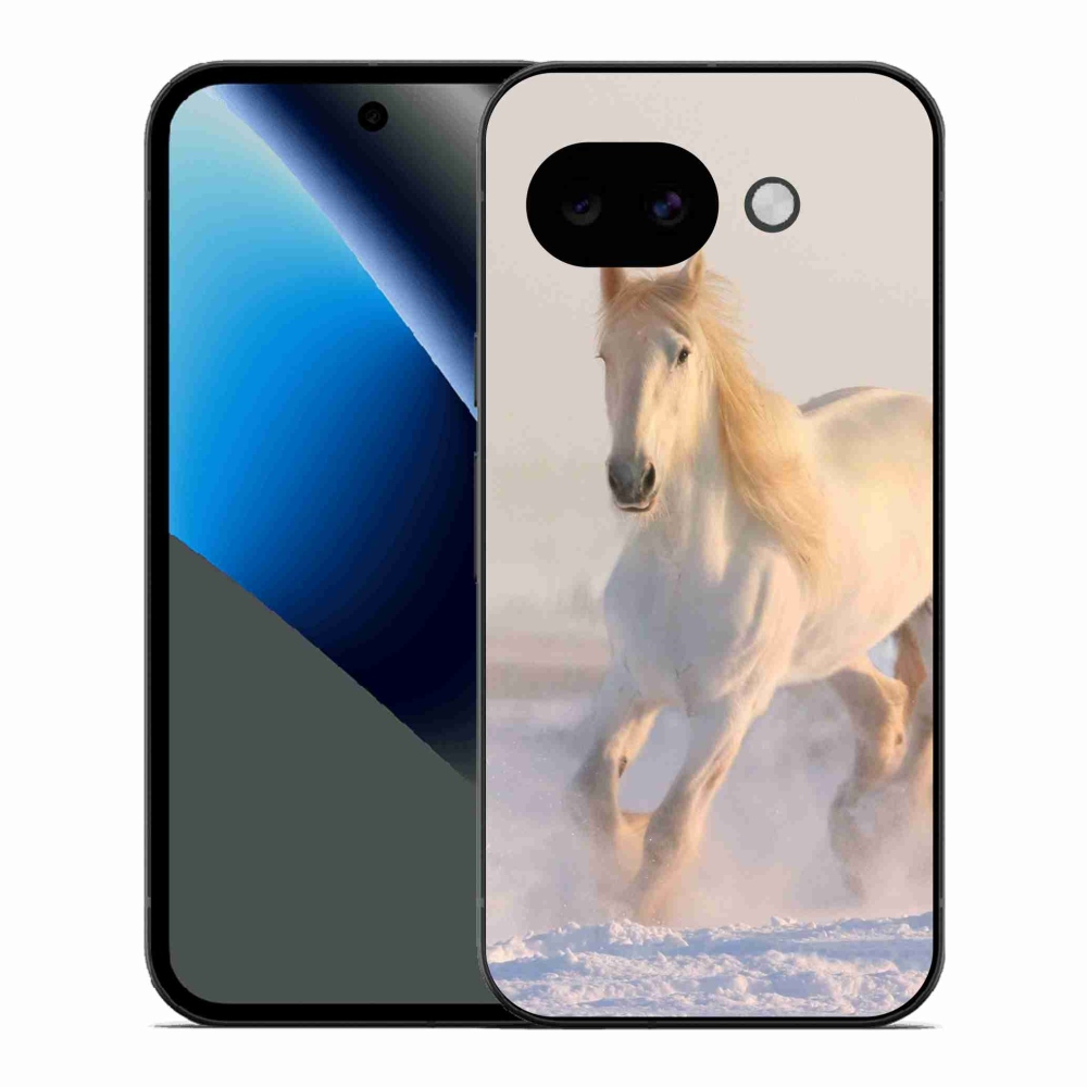 Gél borítás mmCase a Google Pixel 10a számára - ló a hóban
