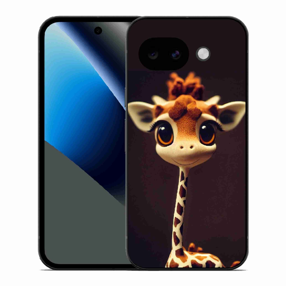 Zselés borítás mmCase a Google Pixel 10a számára - kis zsiráf