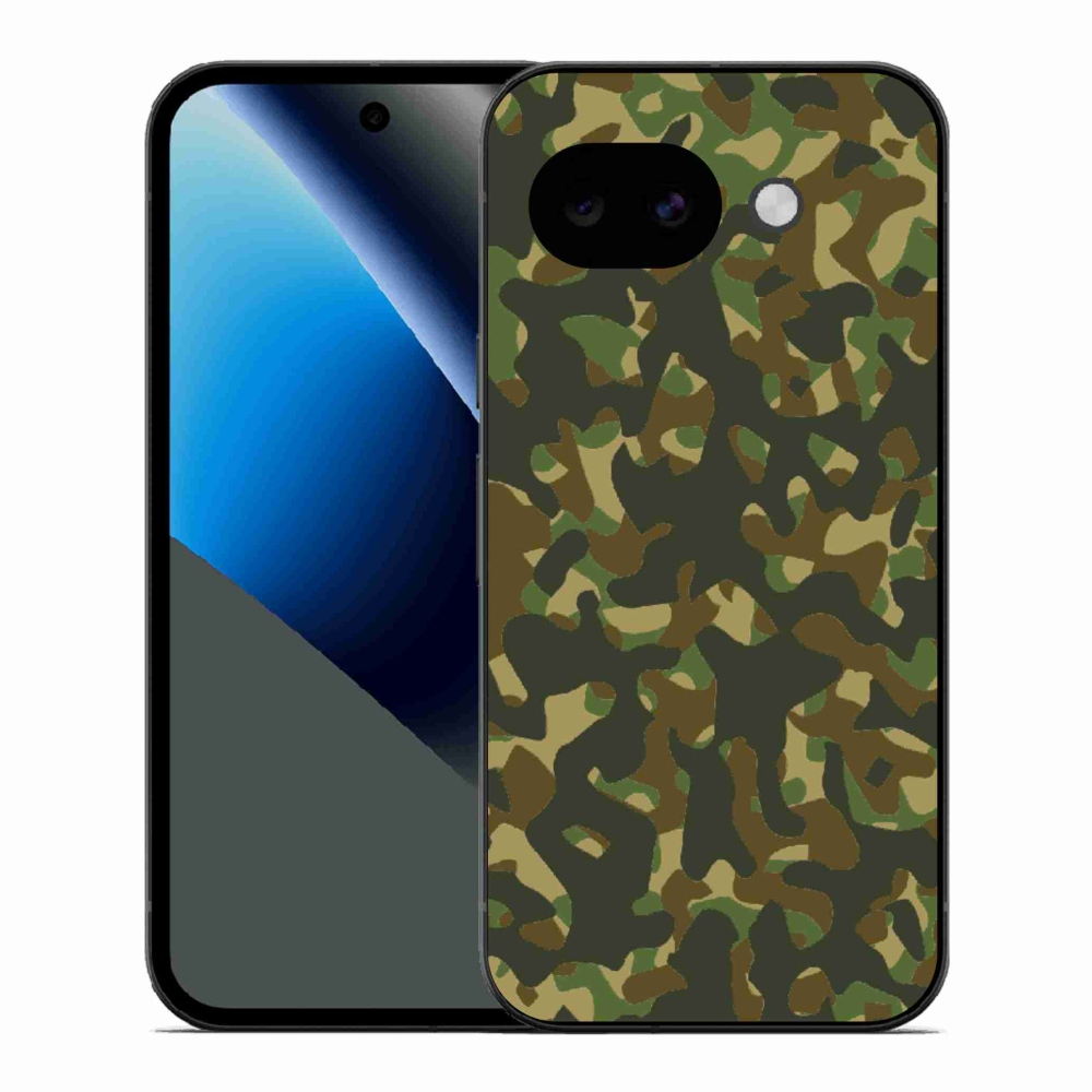 Zselés borítás mmCase a Google Pixel 10a készülékhez - terepszínű minta 1