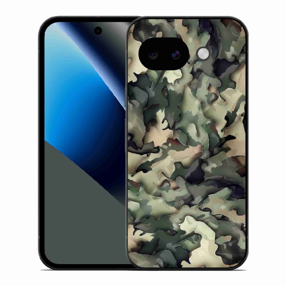 Zselés borítás mmCase a Google Pixel 10a készülékhez - terepszínű minta 9