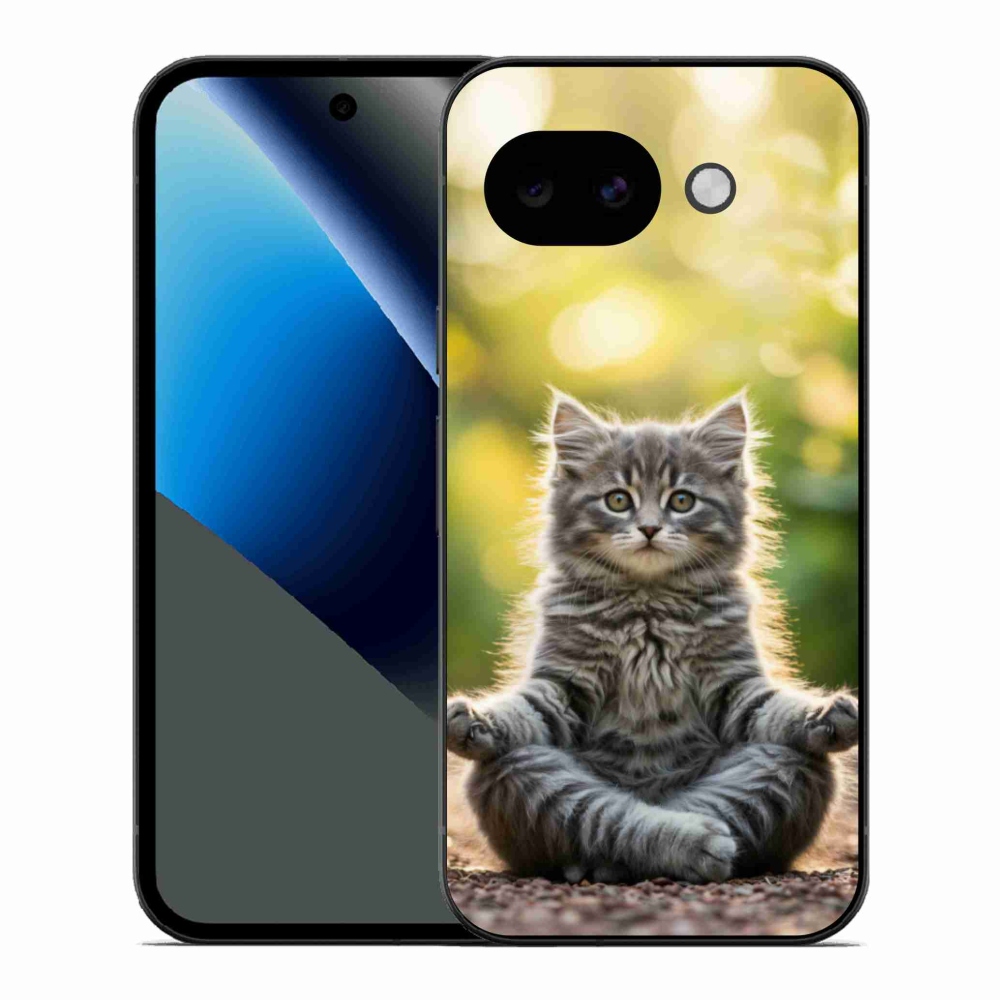 Gél borítás mmCase a Google Pixel 10a számára - meditáló cica
