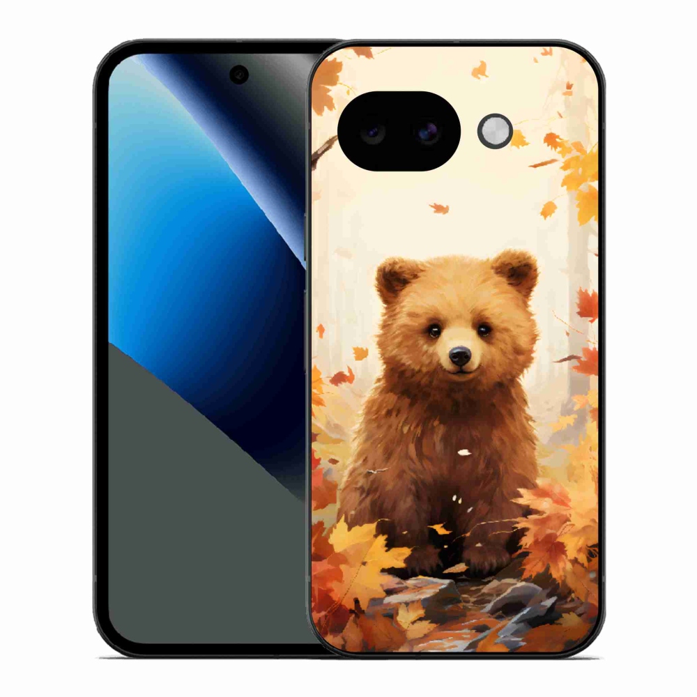 Gél borítás mmCase a Google Pixel 10a számára - medve az erdőben
