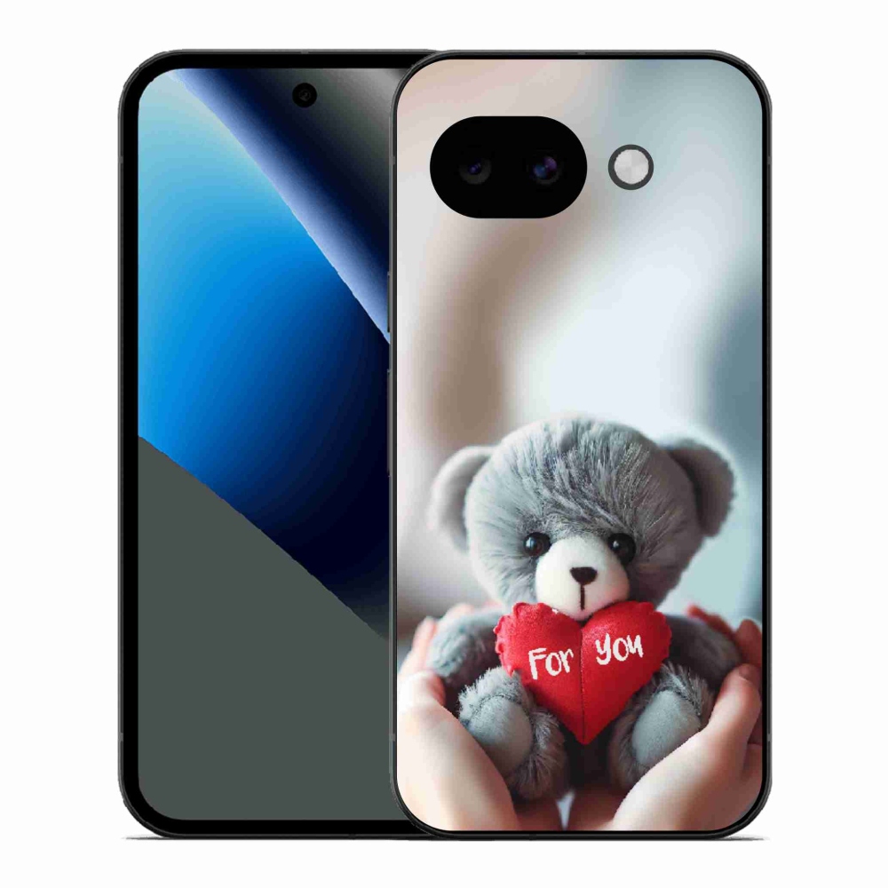 Gél borítás mmCase a Google Pixel 10a számára - mackó a szerelmesek számára