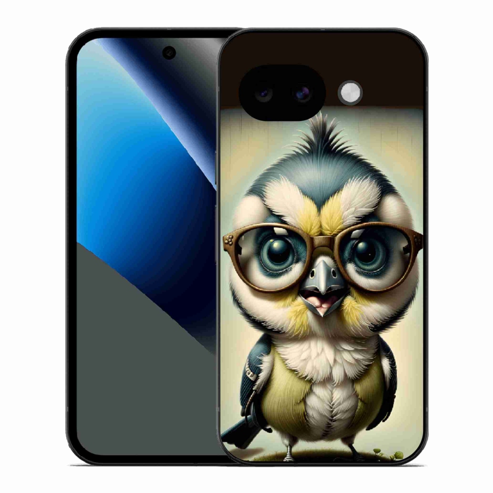 Zselés borítás mmCase a Google Pixel 10a - kölyök szemüveggel