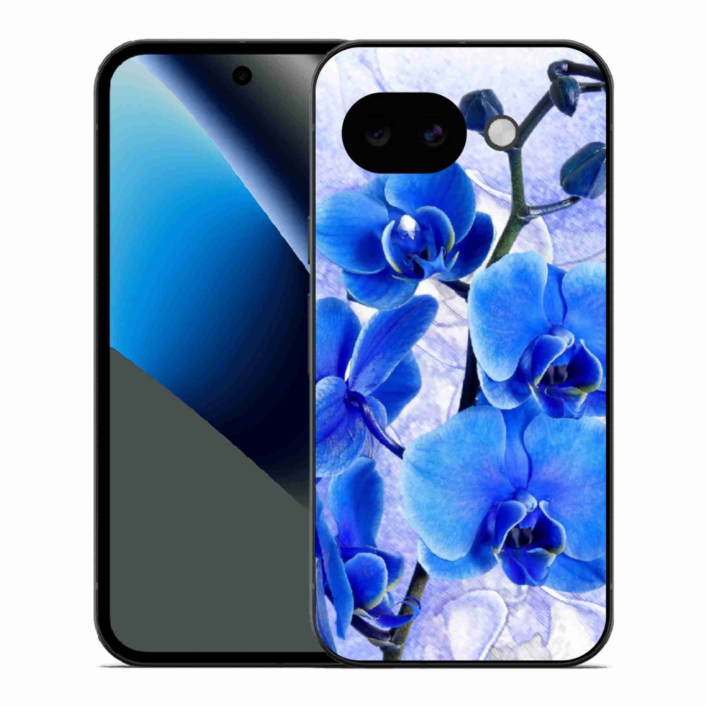 Gél védőhuzat mmCase a Google Pixel 10a készülékhez - kék virágok