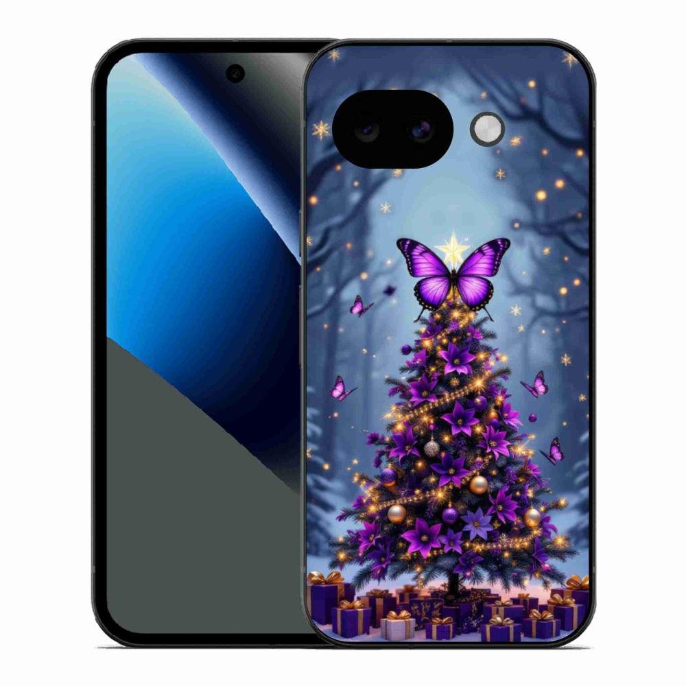 Gél borítás mmCase a Google Pixel 10a számára - pillangó karácsonyfa