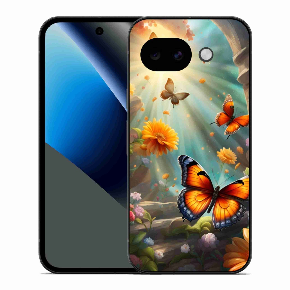 Zselés borítás mmCase a Google Pixel 10a készülékhez - pillangókert 2