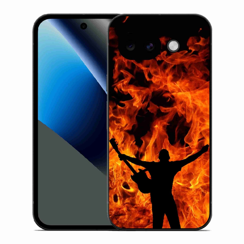 Gél borító mmCase a Google Pixel 10a - zenész és tűz