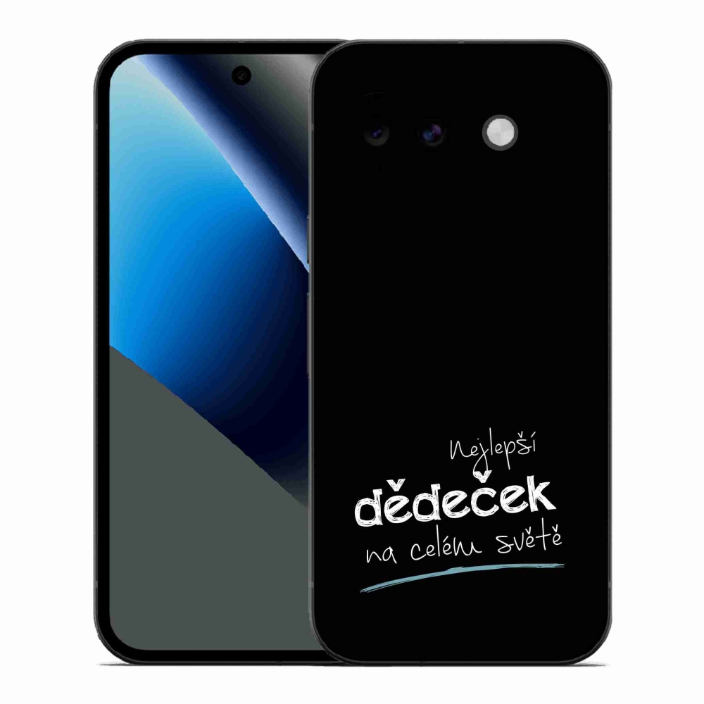 Gél borító mmCase a Google Pixel 10a - a legjobb nagypapa 3 fekete háttérrel