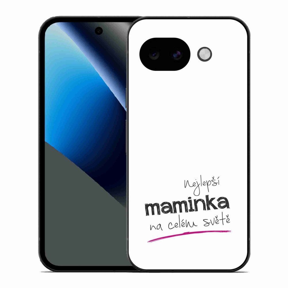 Gél borítás mmCase a Google Pixel 10a - Legjobb anya 4 fehér háttérrel