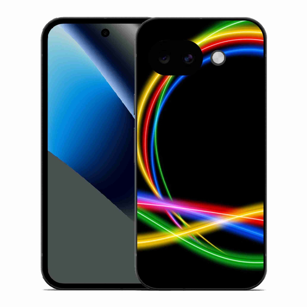 Zselés borítás mmCase a Google Pixel 10a számára - neon körök