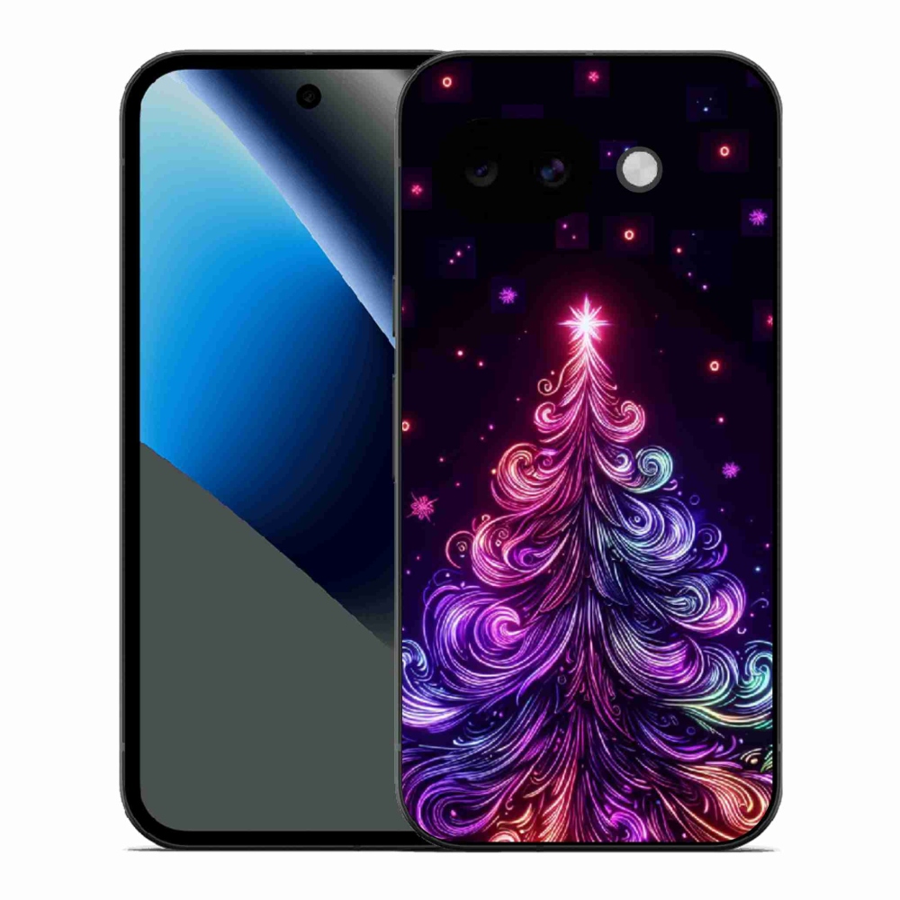 Gél borítás mmCase a Google Pixel 10a számára - neon karácsonyfa 1