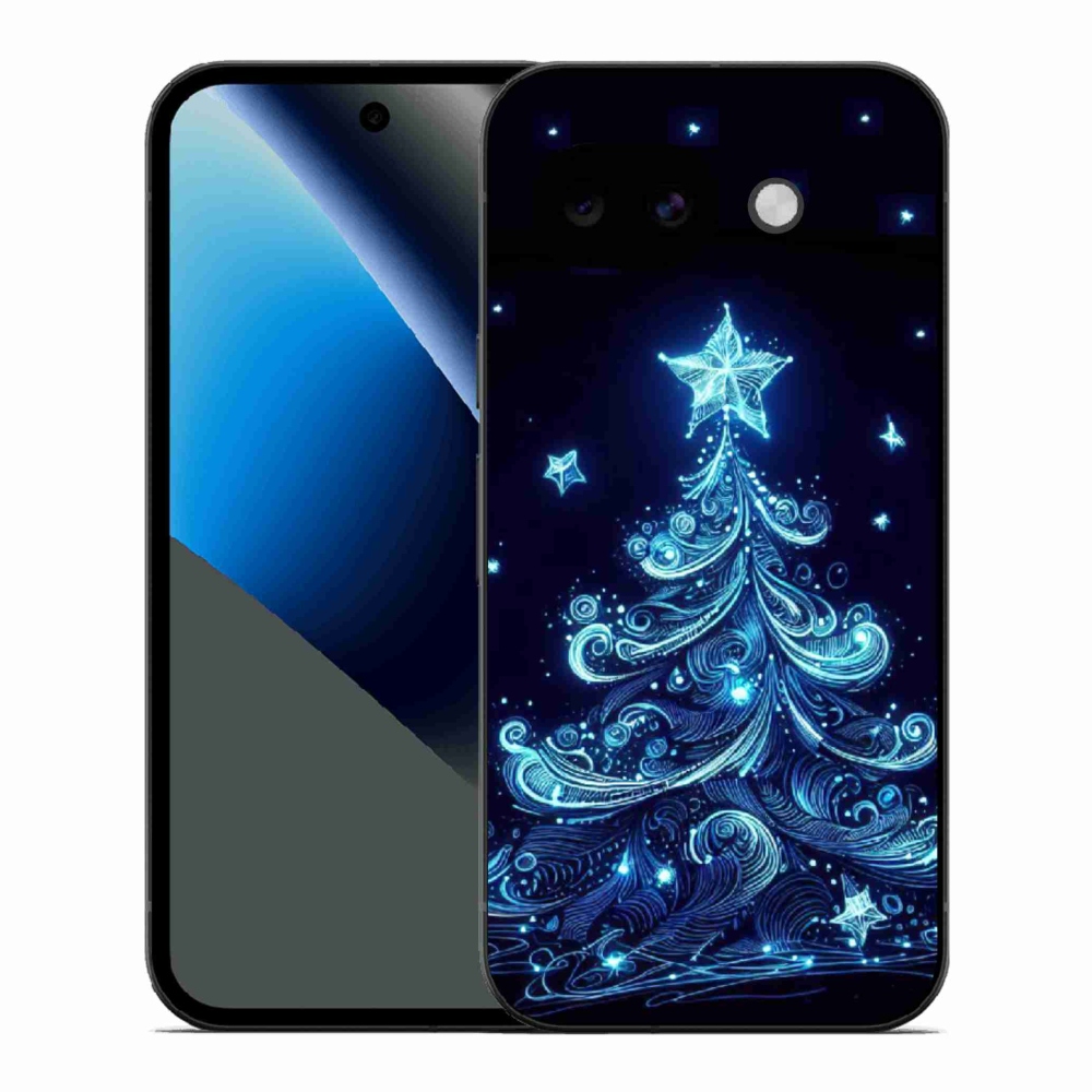 Gél borítás mmCase a Google Pixel 10a számára - neon karácsonyfa 4