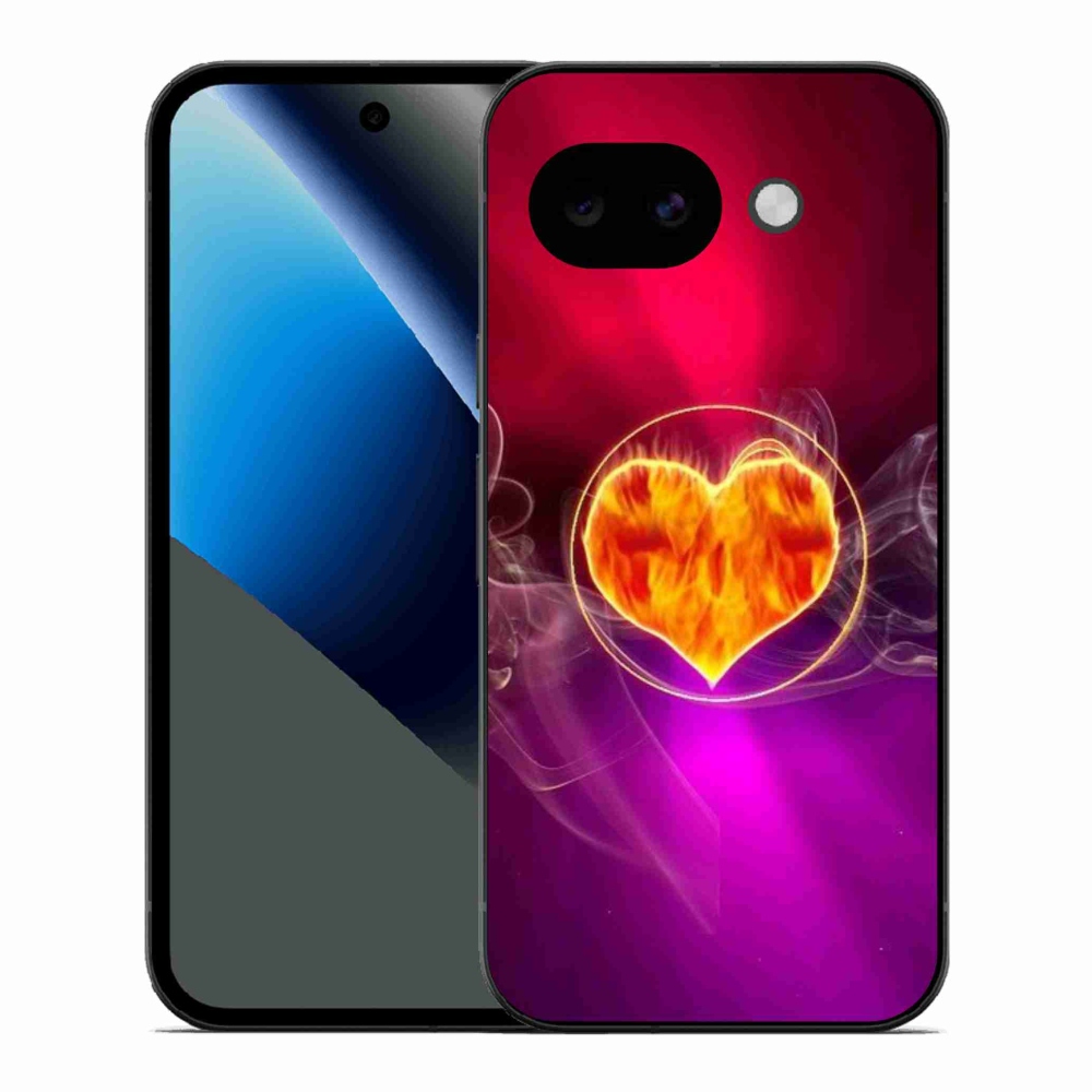 Gél borítás mmCase a Google Pixel 10a számára - tüzes szív