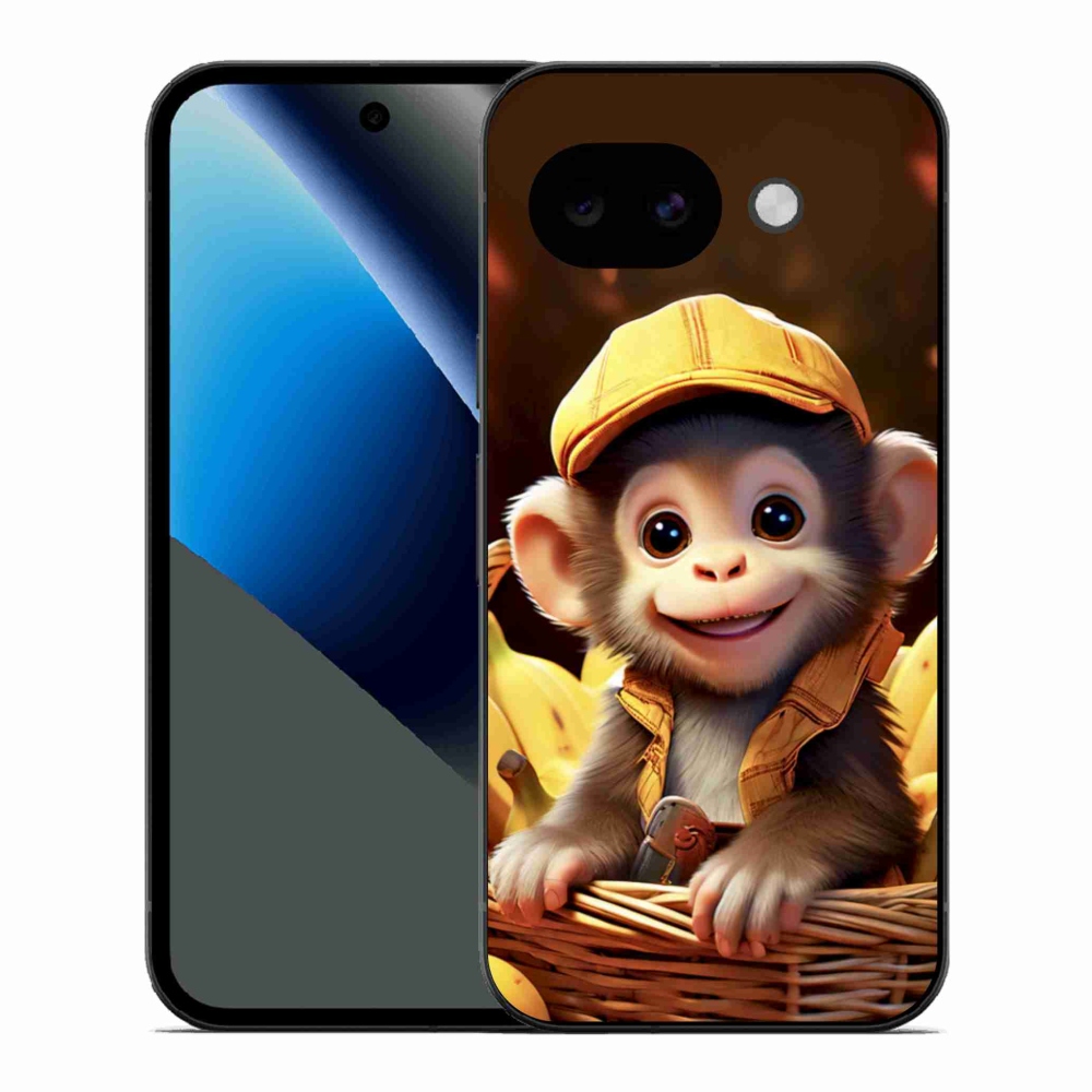 Gél borítás mmCase a Google Pixel 10a számára - majom a kosárban