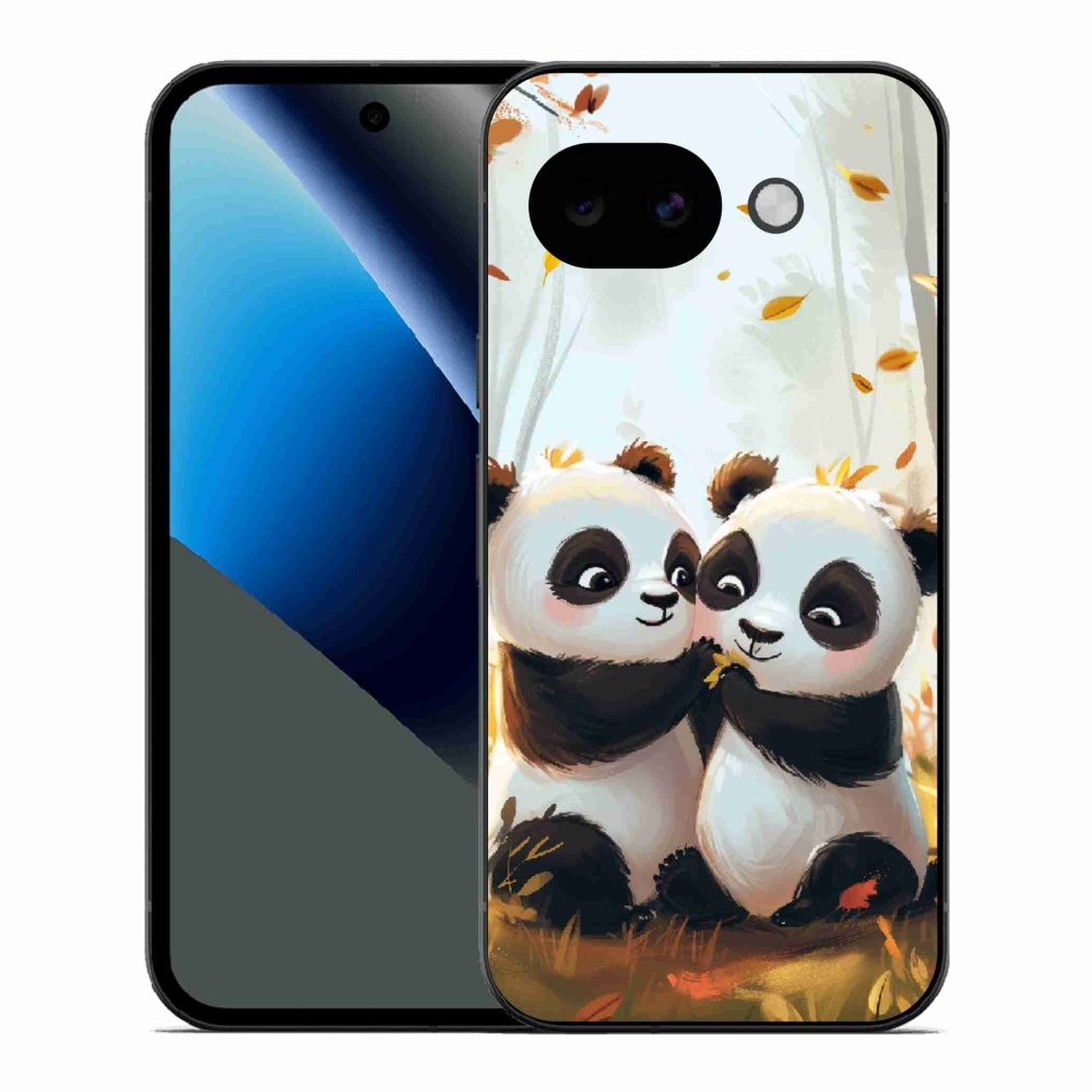 Gél borítás mmCase a Google Pixel 10a készülékhez - pandák