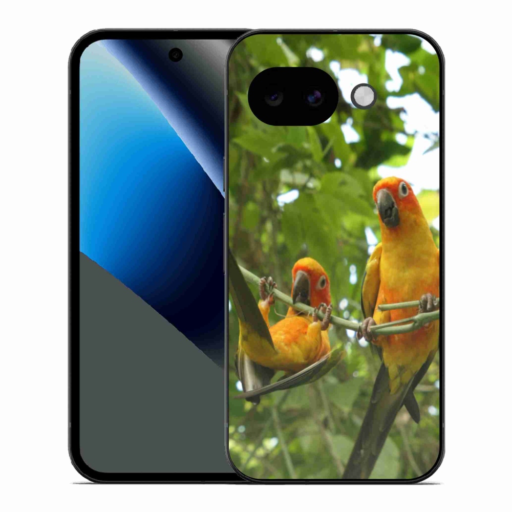 Gél borítás mmCase a Google Pixel 10a számára - papagájok aratingy
