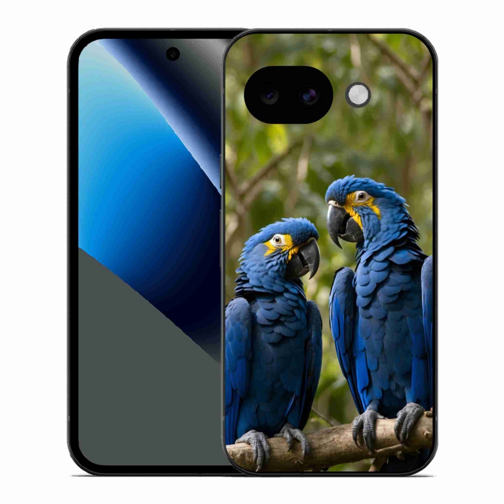 Gél borítás mmCase a Google Pixel 10a készülékhez - papagáj duó