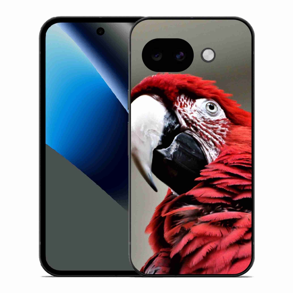 Zselés borítás mmCase a Google Pixel 10a készülékhez - papagáj ara piros